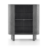 Erice Wine Cabinet with glass door and modern silhouette, perfect for luxury interior wine display